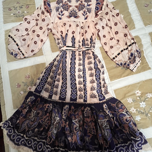 Farm Rio Cream Midi Dress - Picture 6 of 8